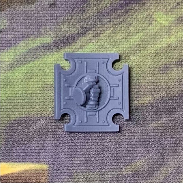 Sq Shield Cross B Left - compatible w 40k black templars Primaris stormshield