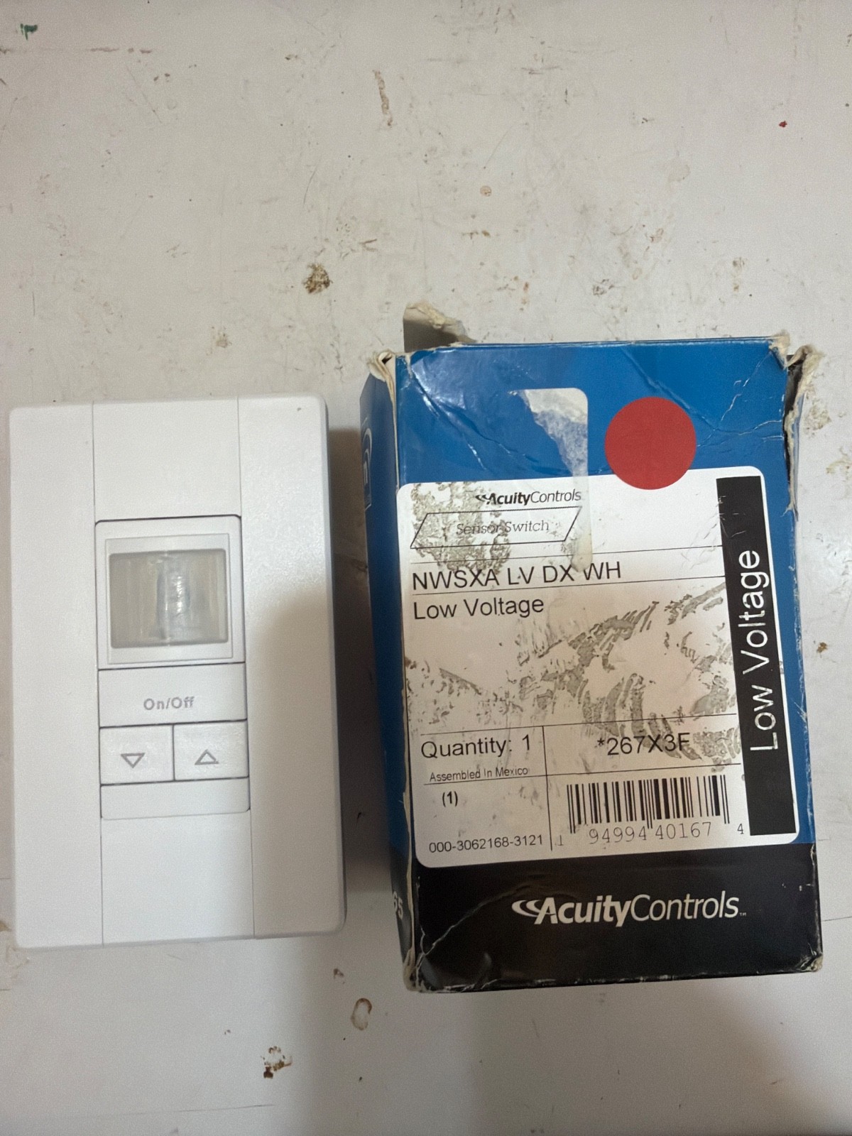 nLight NWSXA LV DX WH Low Voltage Occupancy Wall Dimmer Switch Sensor 267X3F