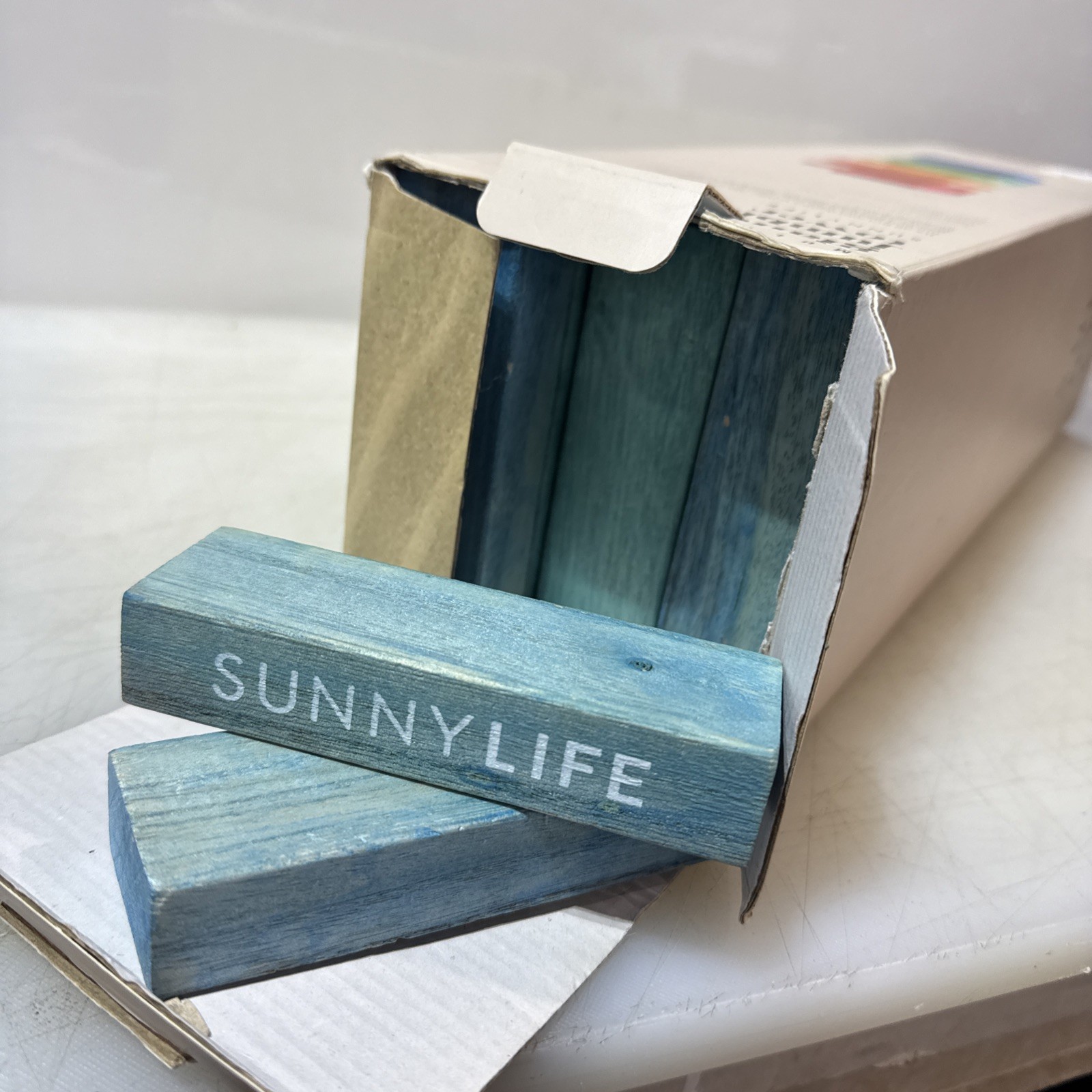 SunnyLife ~ Wood Jumbling Tower , Multicolor ~ box included