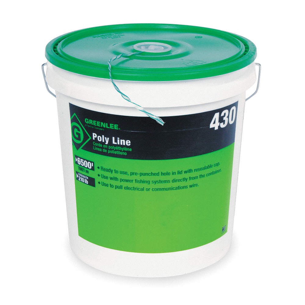 GREENLEE 430 Poly Line,6500 ft Overall L 4A762