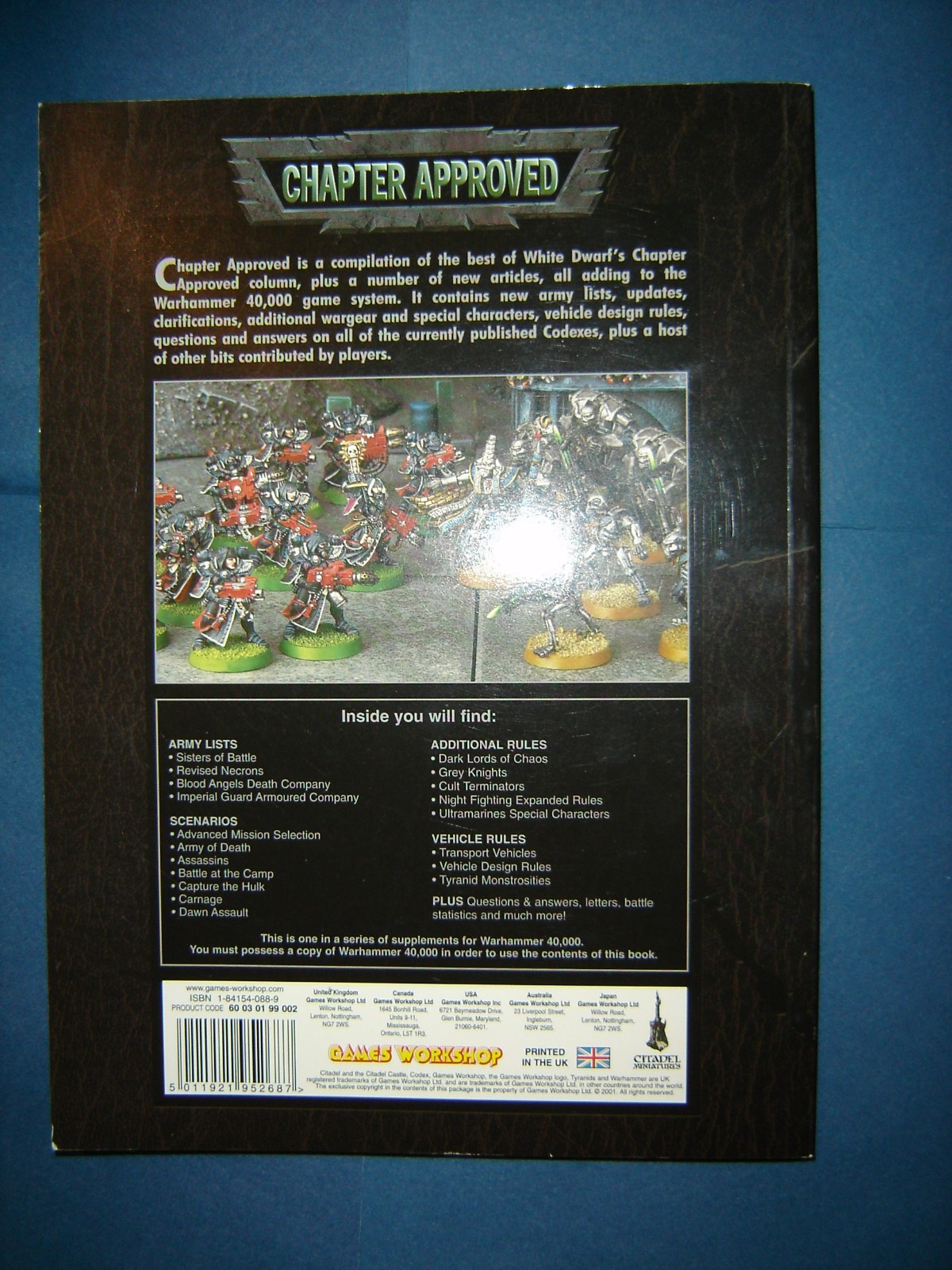 Warhammer 40K Chapter Approved Book 2001