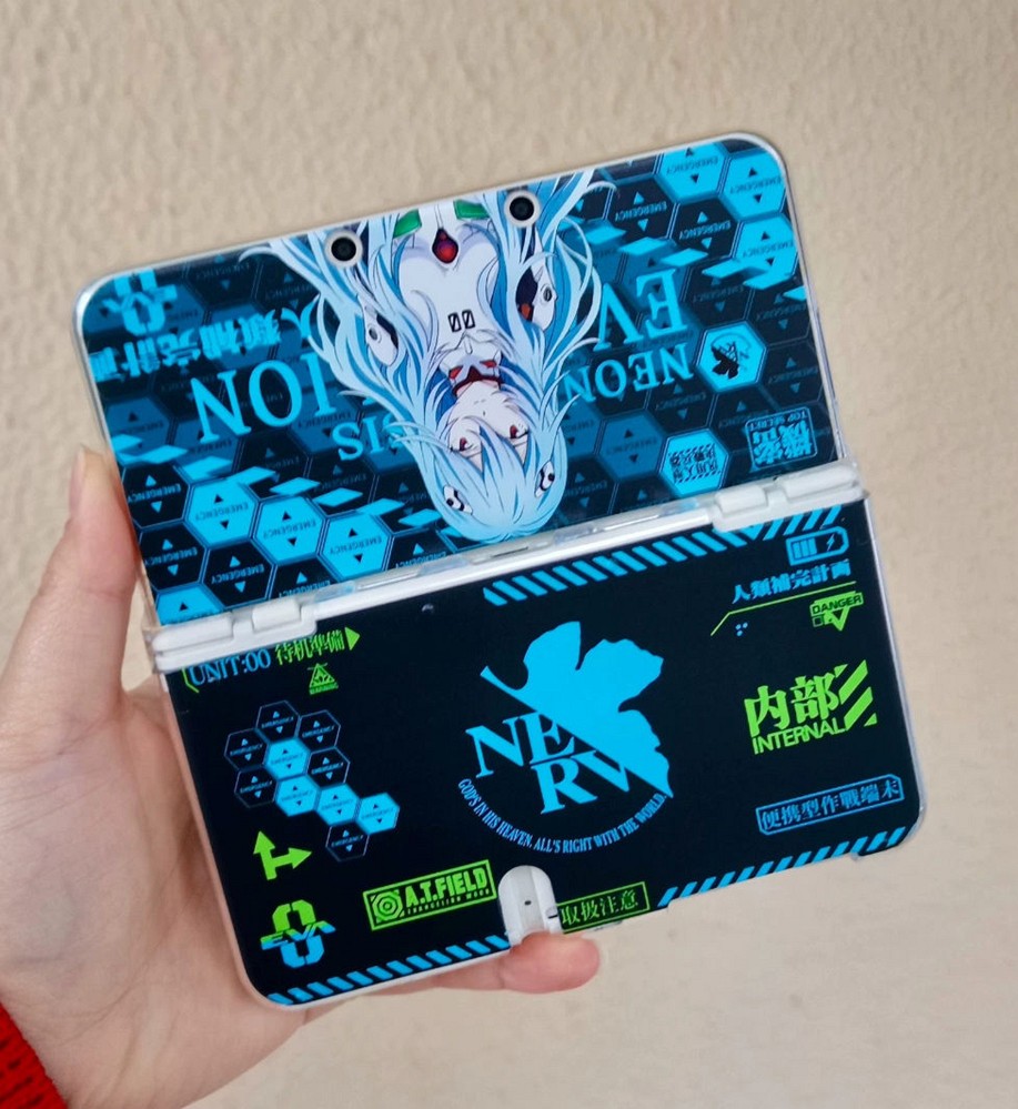 Nintendo series console parts Cover Shell Neon Genesis Rei Ayanami Custom Rare！
