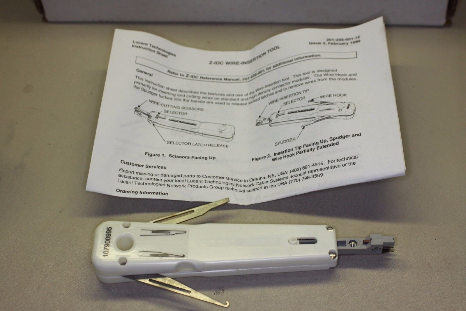 AVAYA ZIDC-WT1 WIRE INSERTION TOOL PUNCH DOWN