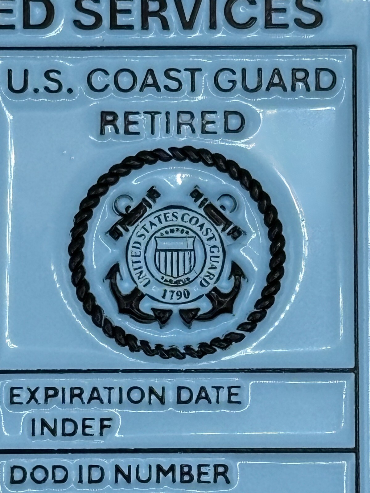 Coast Guard Retired Coin