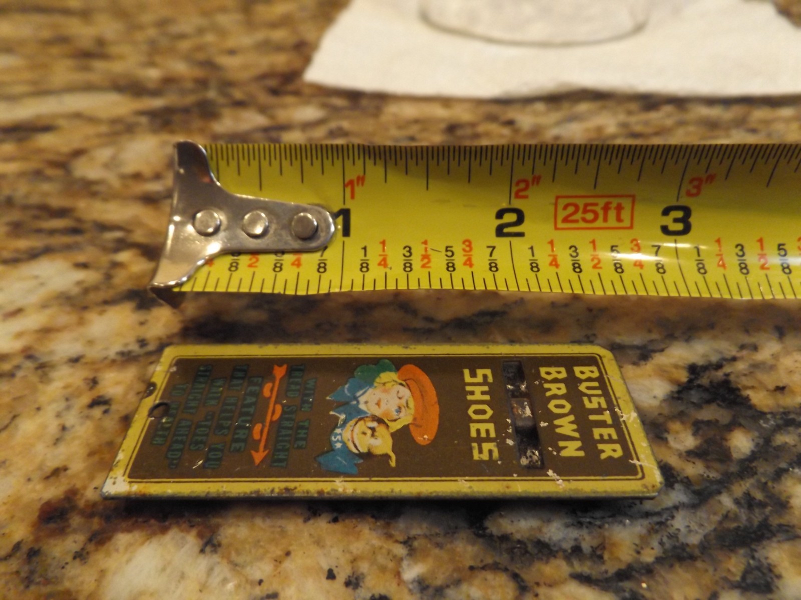 VINTAGE EARLY BUSTER BROWN TIN LITHO ADVERTISING WHISTLE