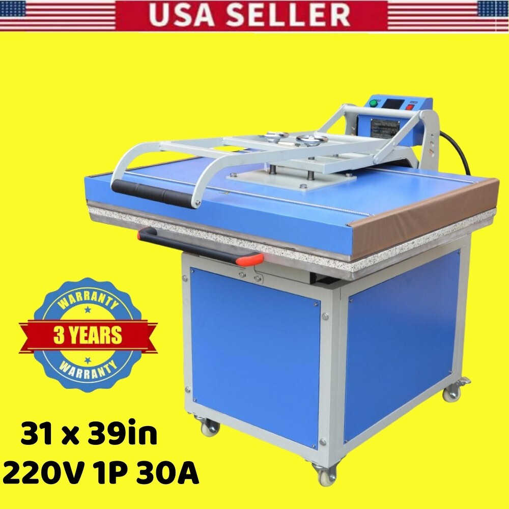 31" x 39" Large Format Manual Heat Press Machine Textile Thermo Transfer USA