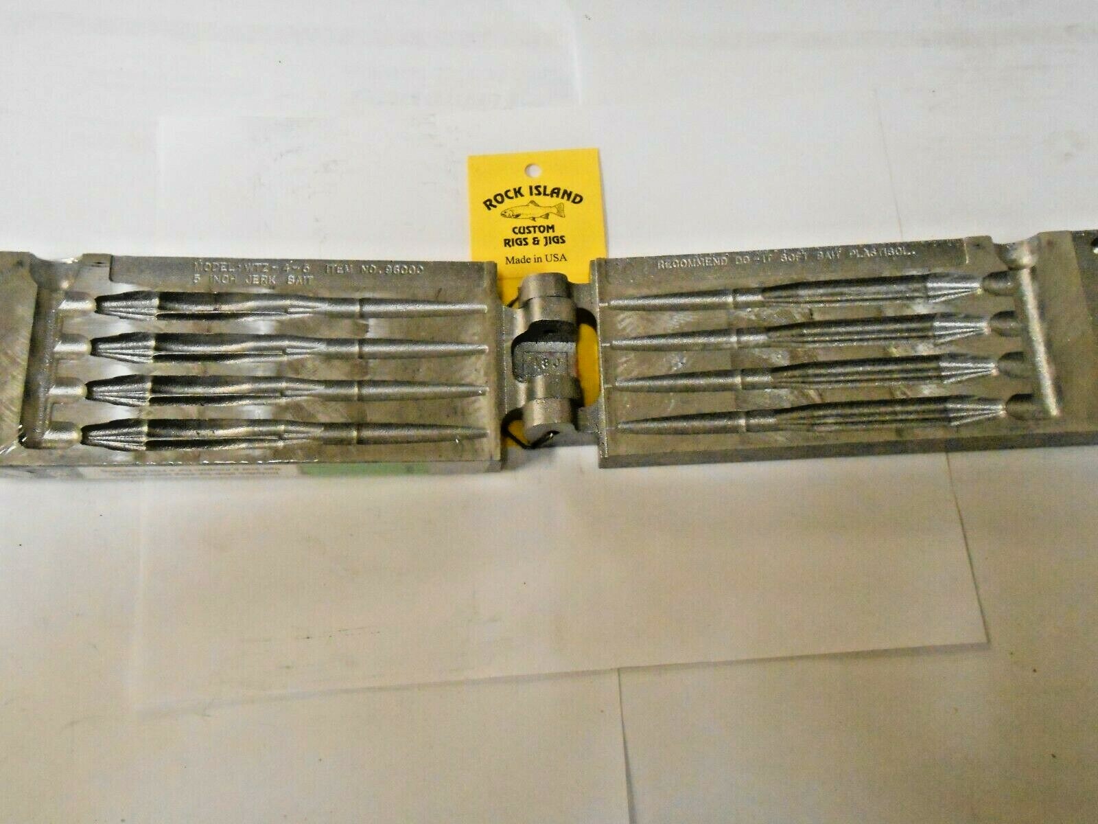 96000 Do-It Jerk Bait 5" Soft Bait Mold Free Ship @ $75.00