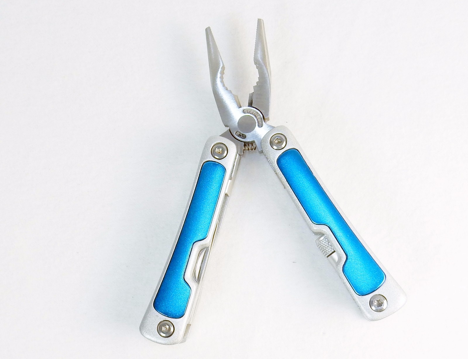 Multi-function Pocket Tool w/LED Light, Stainless Steel, Gift/Storage Box TS-229