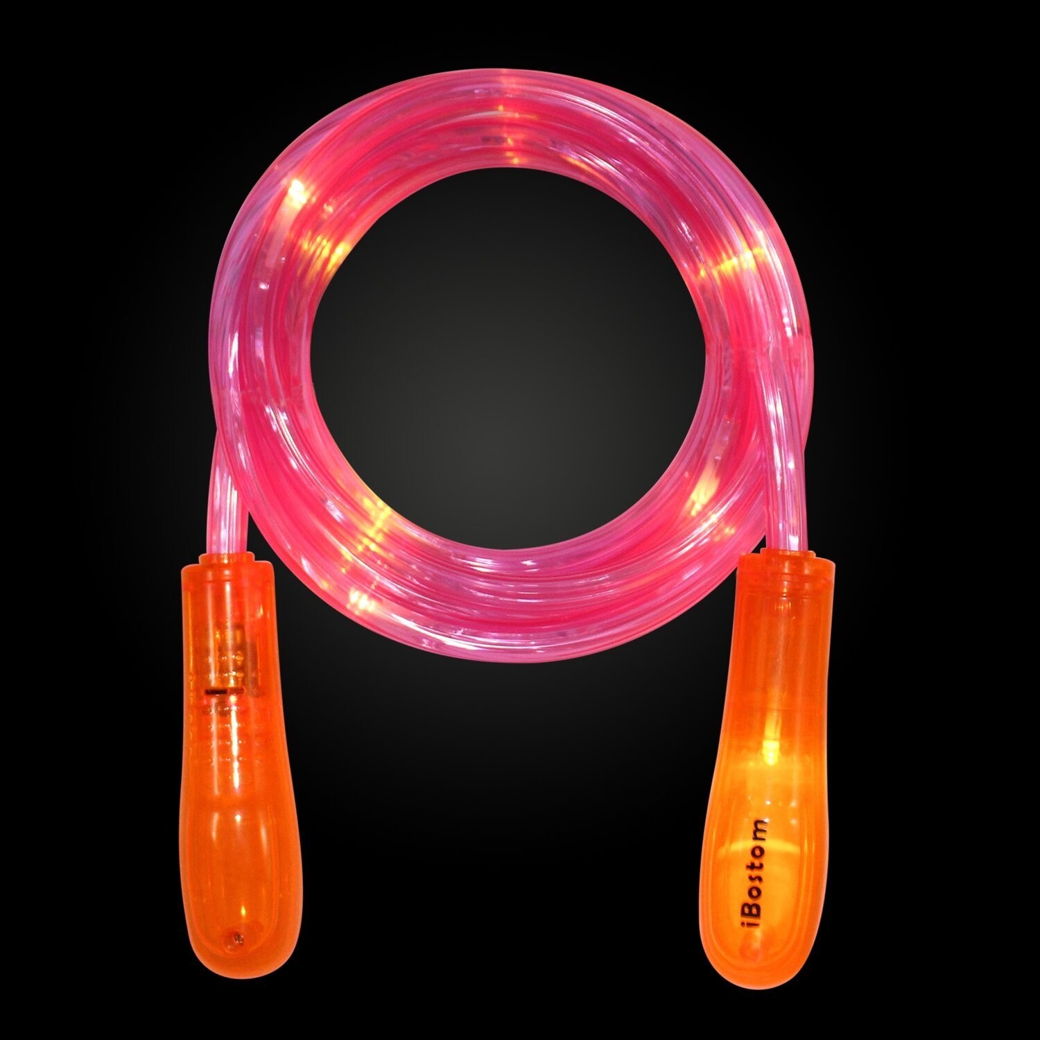 iBostom Light Up Jump Rope -Orange Handles
