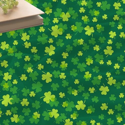 St Patricks Day Throw Blanket, Clovers and Shamrocks 50"x60" St.patrick Day-2