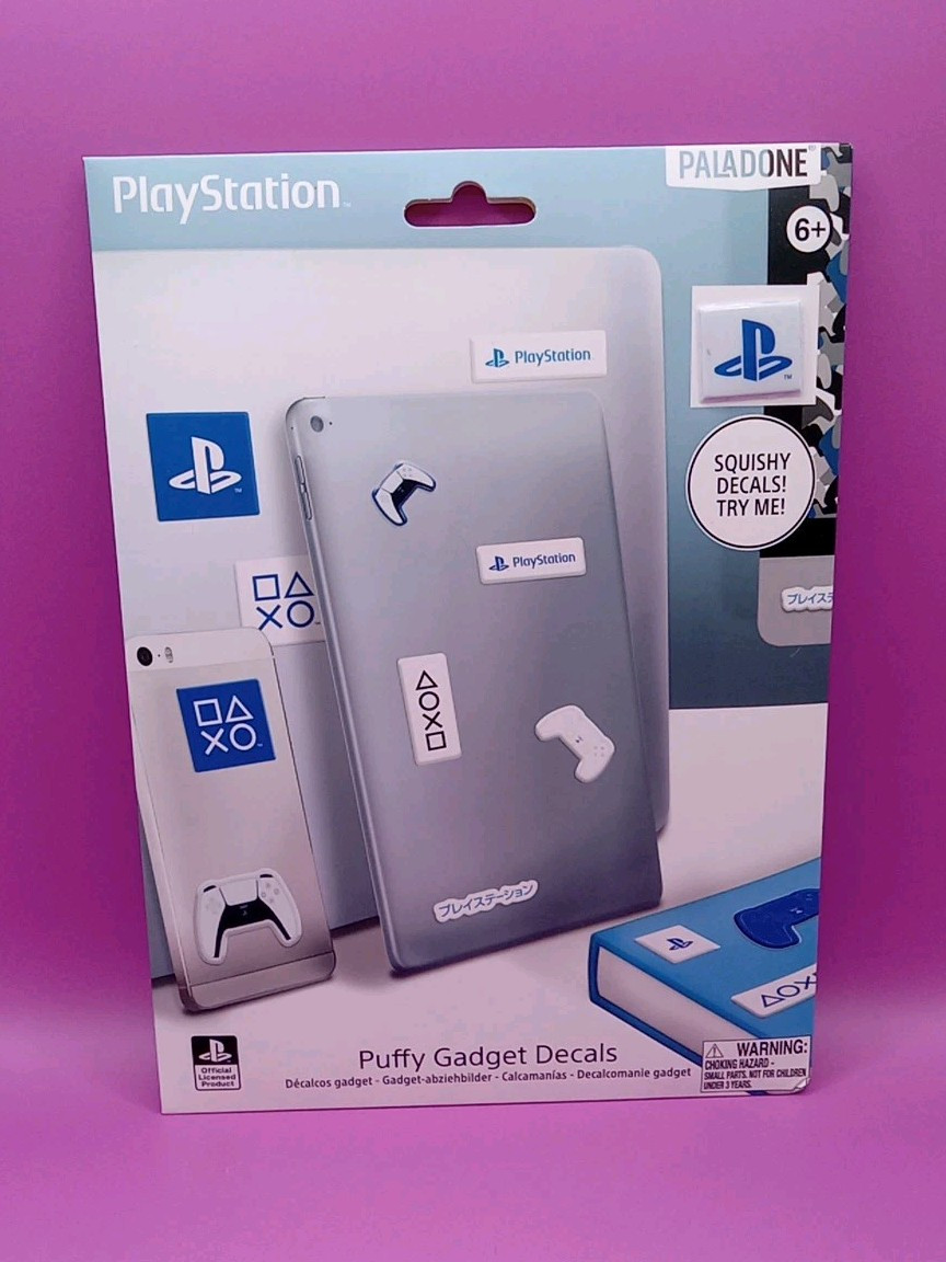 PLAYSTATION Puffy Gadget Decals 🎮 (36 Piece) Stickers NEW Sealed