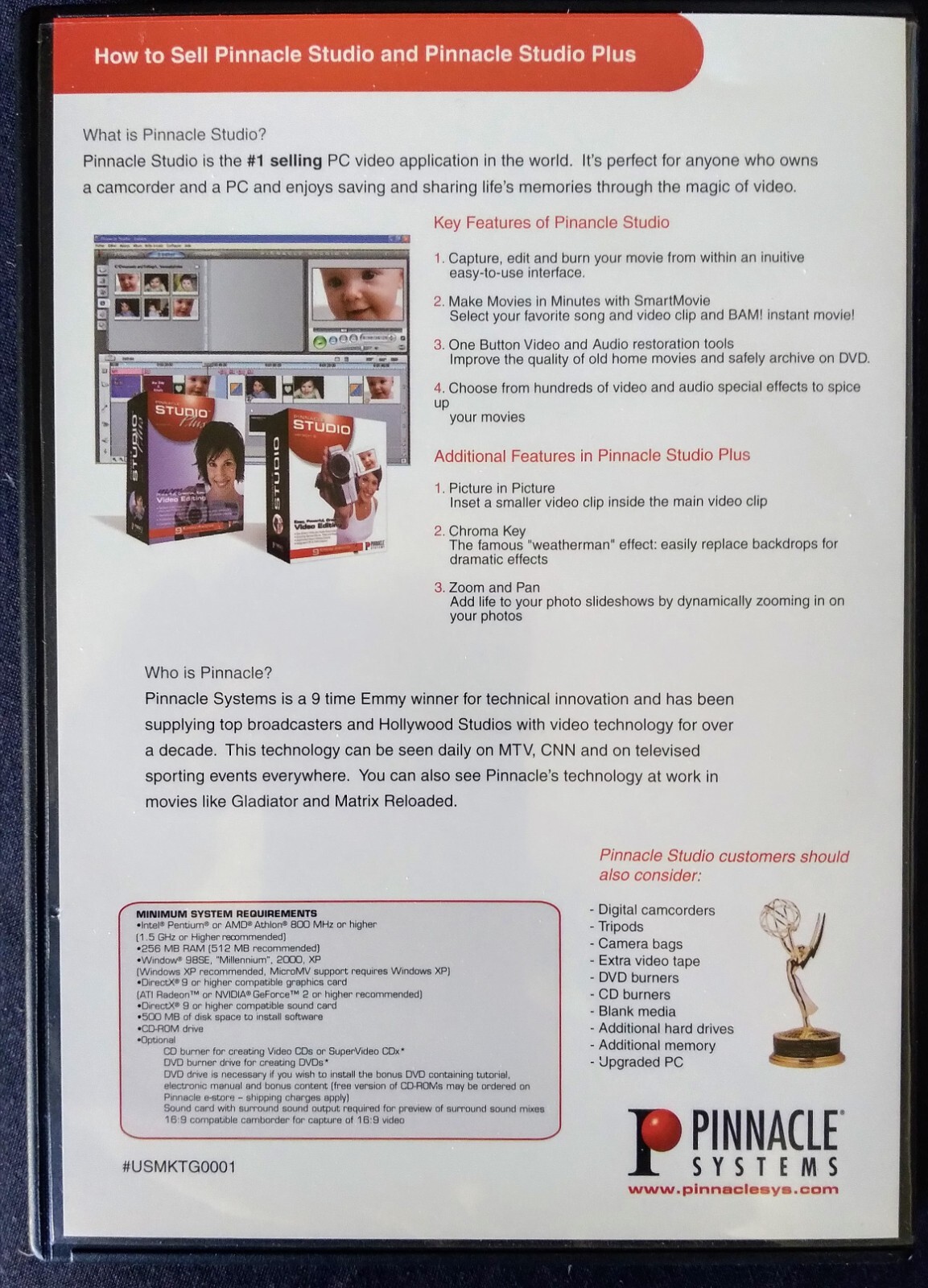 Pinnacle Studio Plus Version 9 Video Editing Software + Extras: Guide Book & DVD