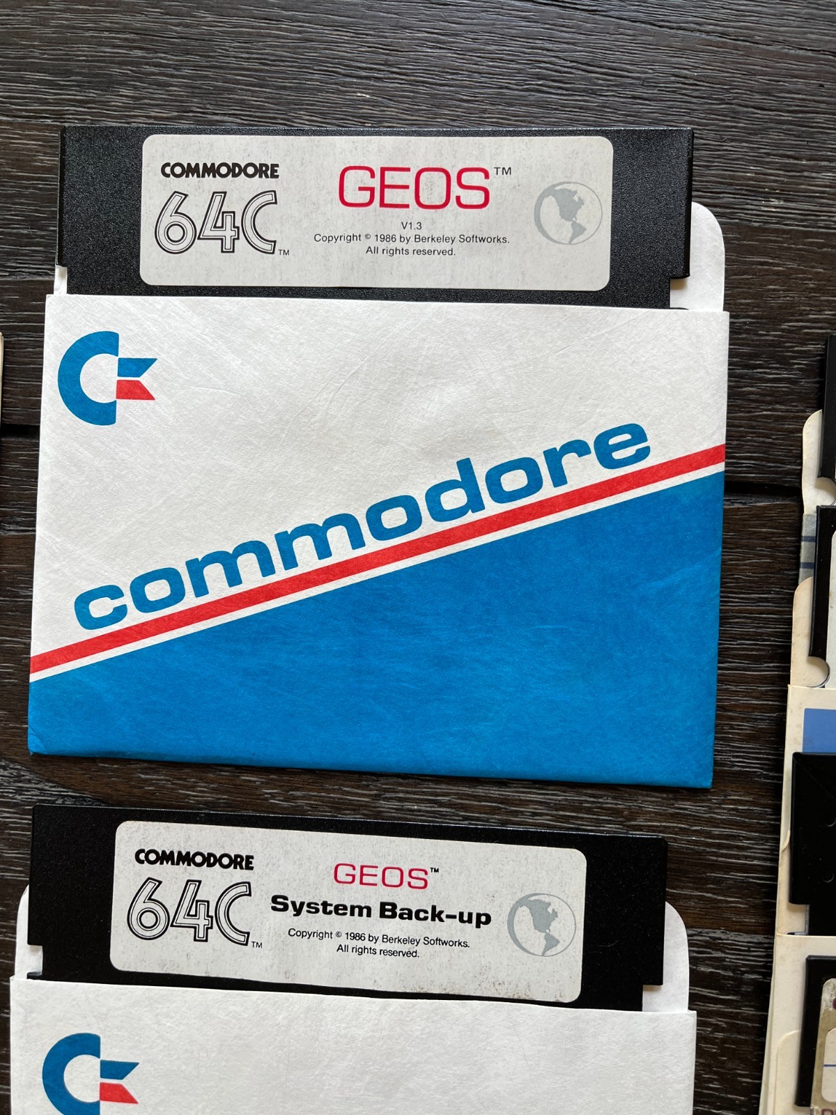 Commodore 64 Floppy Disks Geos Backup 1541 Science Game Lot UNTESTED For Blanks
