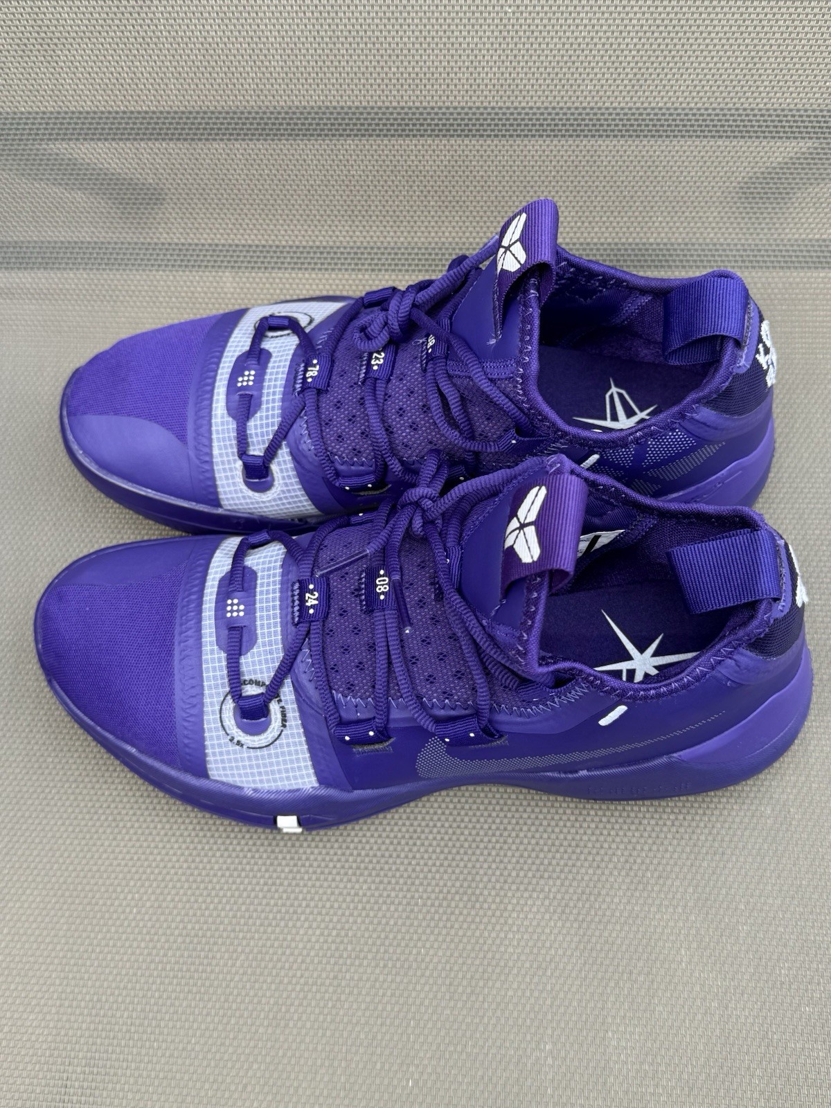 Nike Kobe A.D. TB 2018 Low Top Basketball Sneakers Purple/White AT3874-500