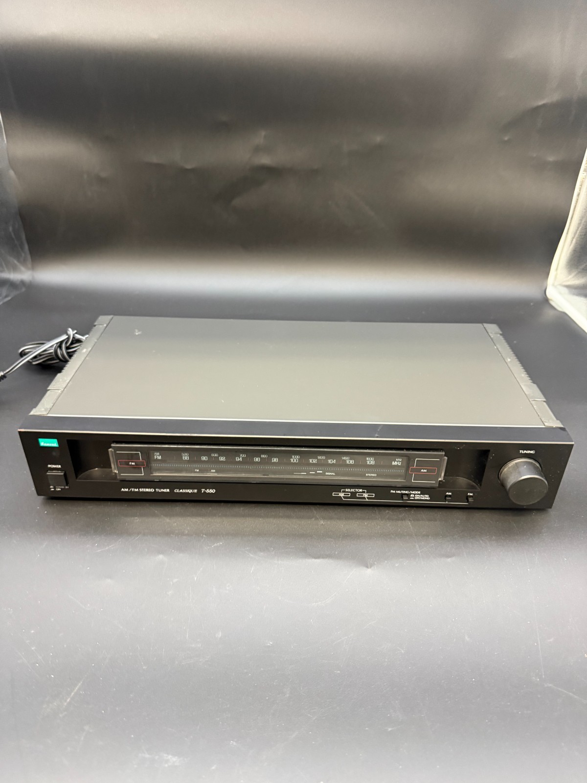 Vintage Sansui Classique T-505 AM/FM Stereo Tuner Gray NWOB