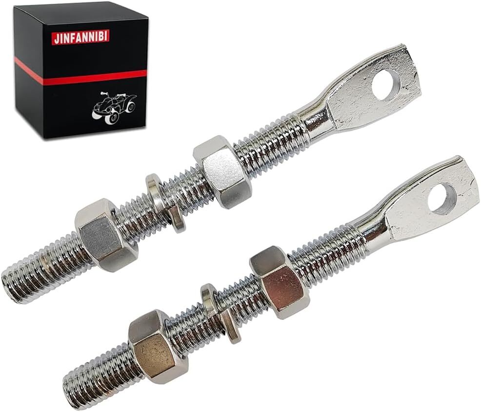2PACK Chrome Coated Snow Plow Trip Spring Eye Bolt for Meyer Western 90493 09124