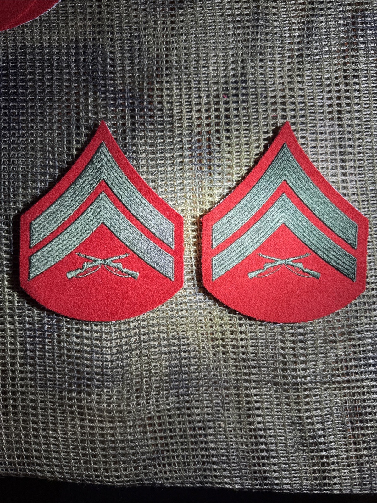 USMC Marine Corps 1959 and later wool Felt corporal pair