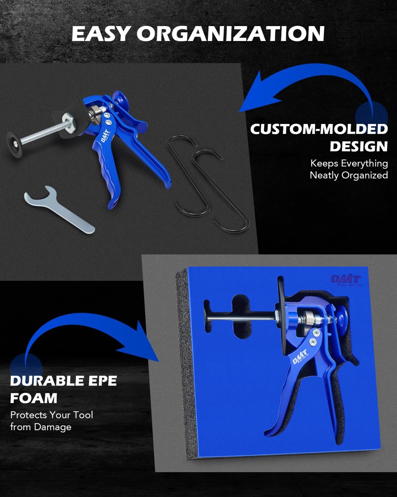 Brake Caliper Compression Tool for Brake Pad Replacement - Single & Dual Piston,