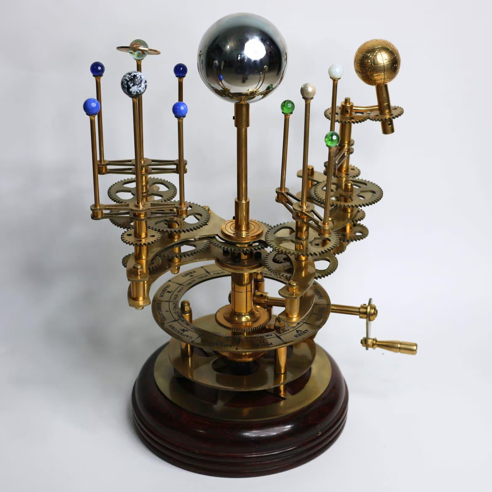 Orrery Solar System Model – Mechanical Steampunk Planetarium Display