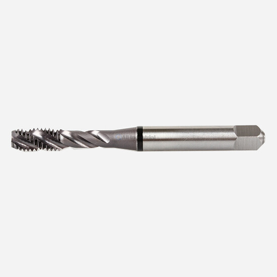 M6 x 1 YG1 Spriral Flute HSS-Ex Combo Tap 3 FL D5 TiCN Coated Bright Finish