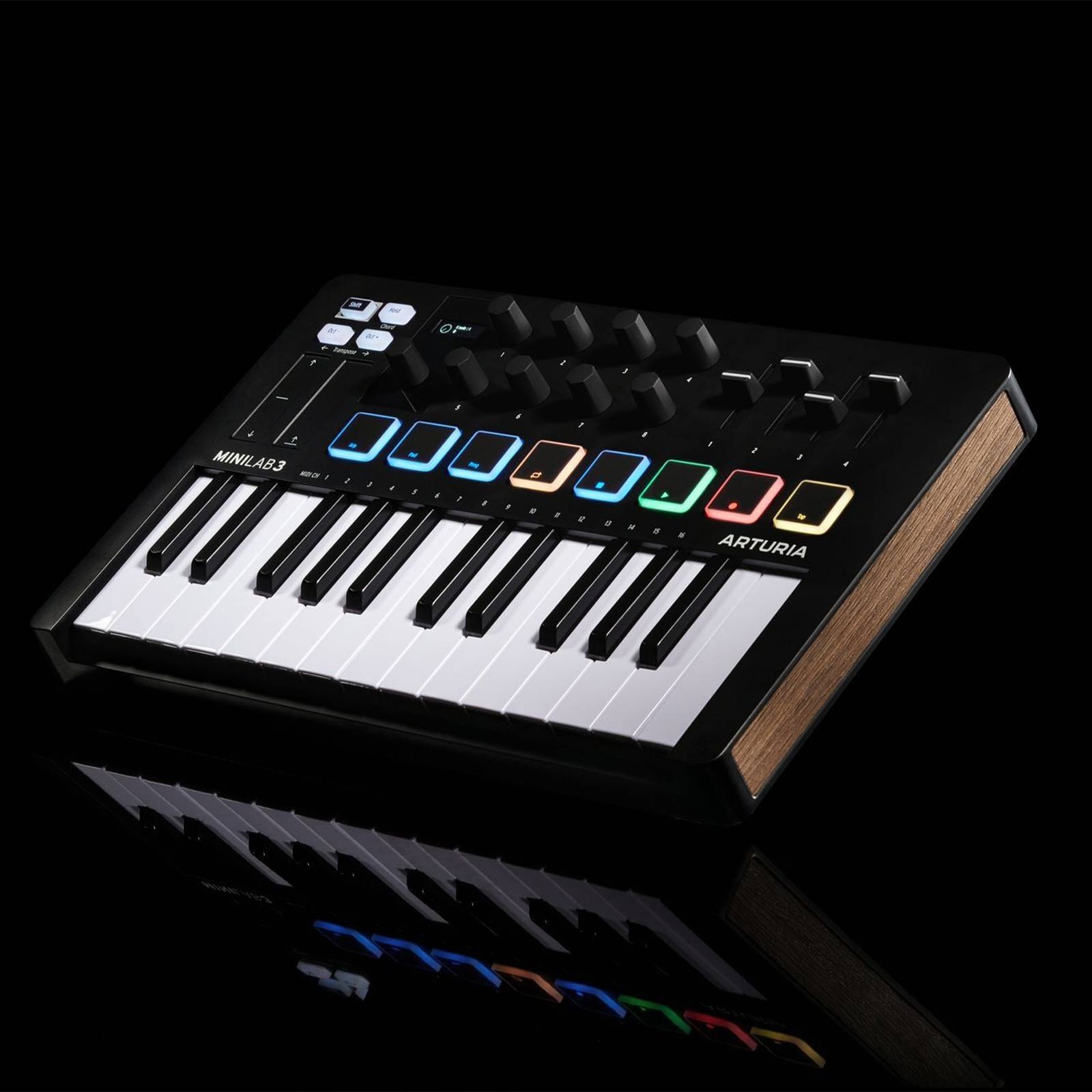 Arturia MiniLab 3 Orange Edition 25 Key MIDI Keyboard Controller with Case