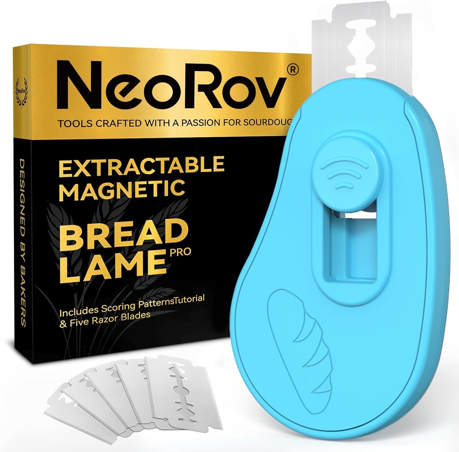 Extractable & Magnetic Bread Lame Dough Scoring Tool - Professional Sourdough...