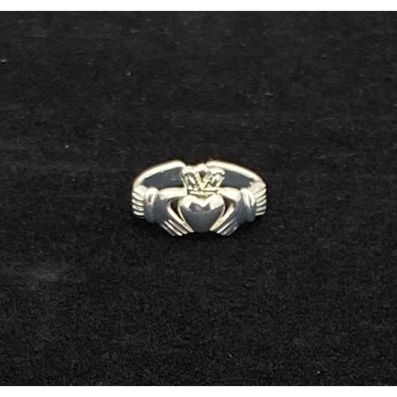Sterling Silver Irish Claddagh Toe Ring Adjustable Size 3.75 New