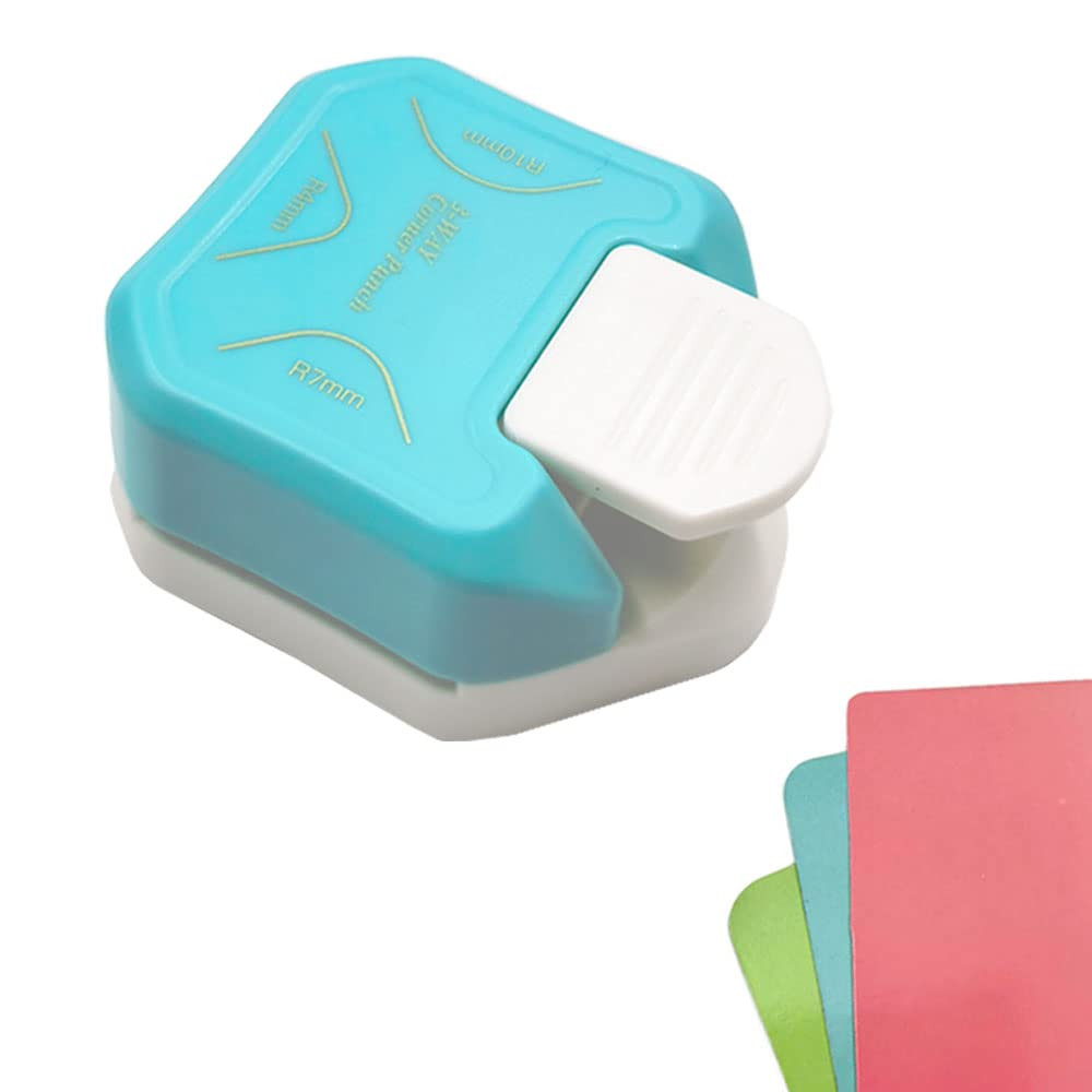 3 in 1 Paper Corner Cutter Rounder for DIY Crafts (Green) | 3 in 1 Tool for Corn