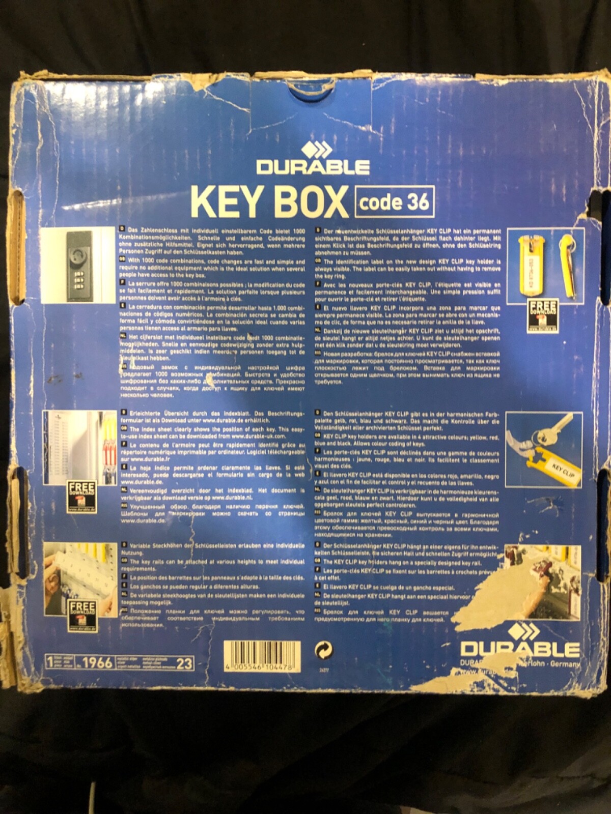 Durable Key Box Code 36 Combination Lock No. 196623