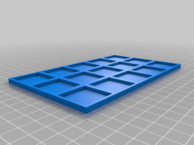 25mm Square To 30mm Square Base Conversion Movement Trays - old world compatible