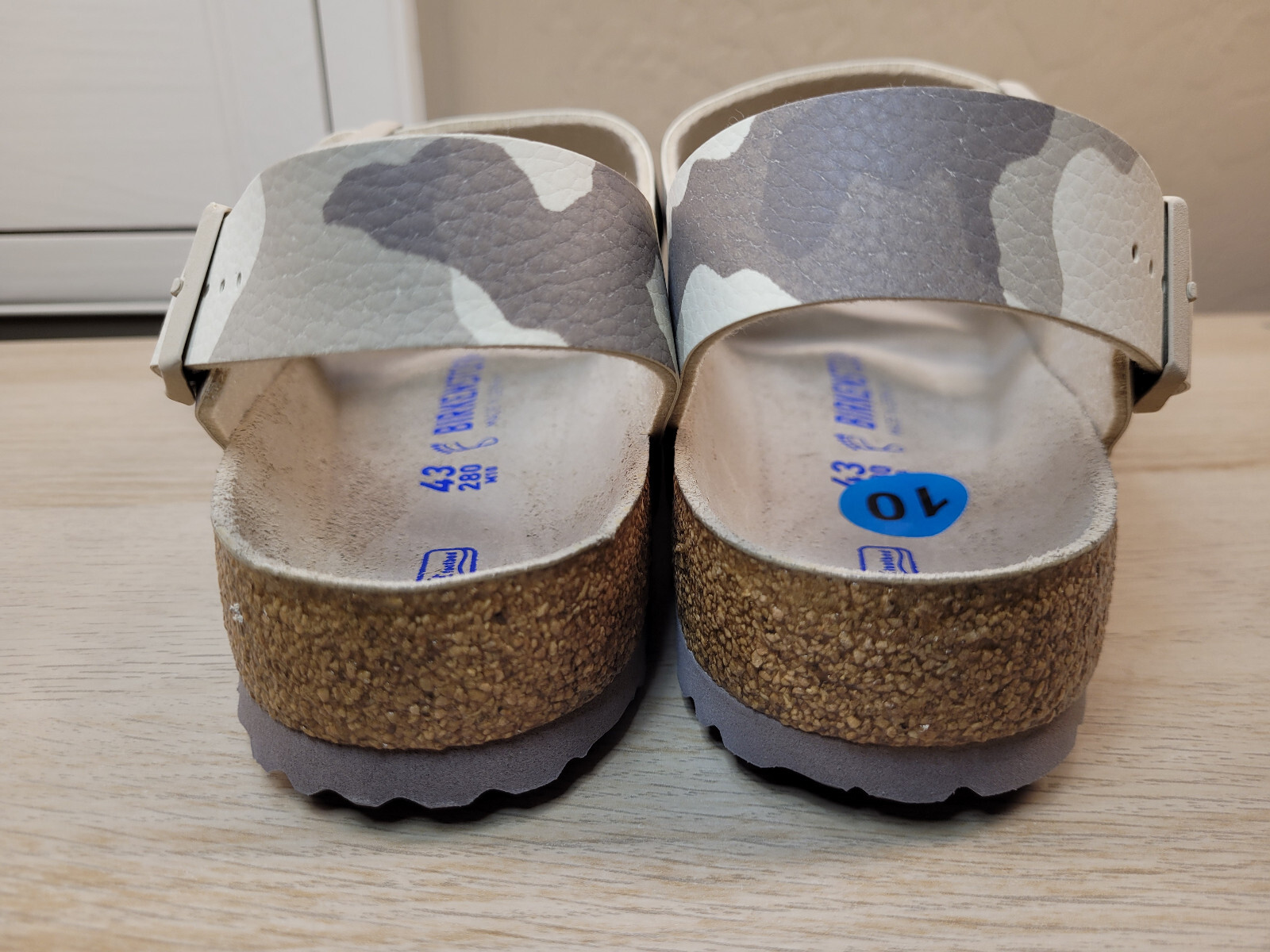 Birkenstock Milano Soft Footbed Birko-Flor - Desert Soil Gray/Taupe Mens 10 43