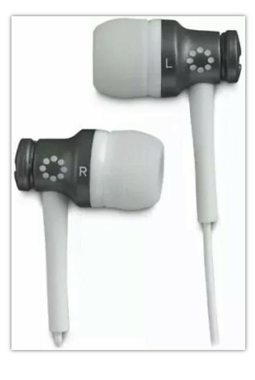 Memorex EB-50 Stereo Earbuds Charcoal works with your Ipod and MP3 player