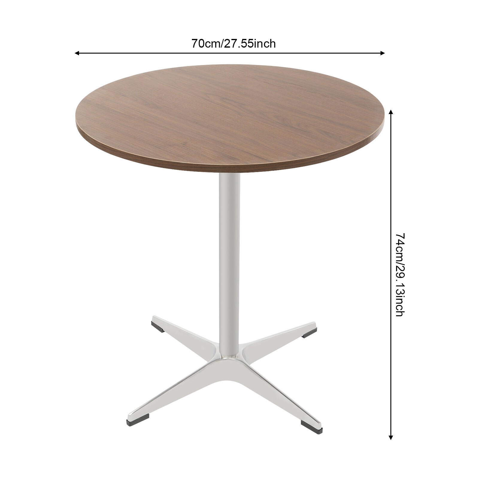 Round Dining Table, Space Saving Dinner Table, Rustic Dining Table