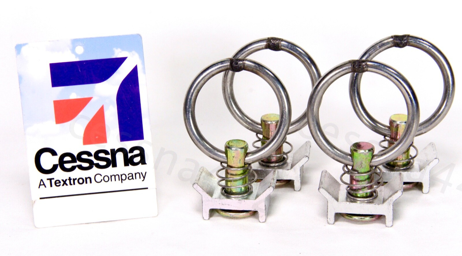 CESSNA - PILATUS Cargo Tie Down Ring Anchor Track Aircraft Airplane NEW Set of 4
