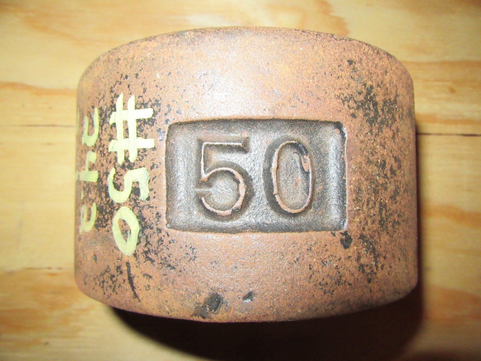 YORK Roundhead Half 50 Pound Blob Grip Number Side 2nd Generation