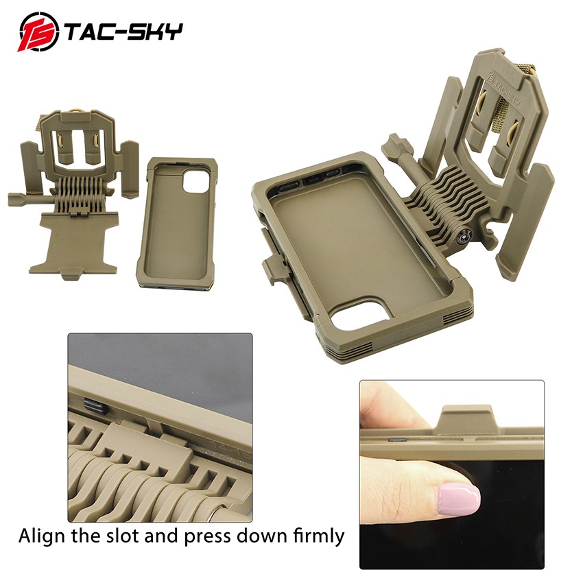 Tactical Phone Case Mount for MOLLE Tactical Vests Compatible with iPhone