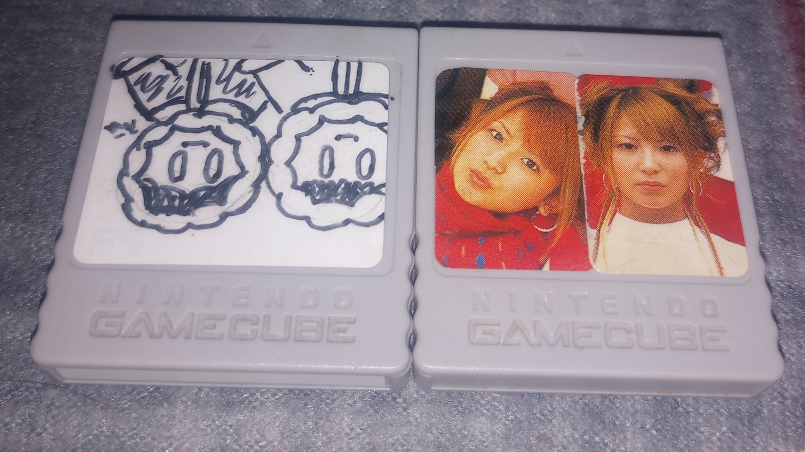 Original Nintendo Gamecube 59 Block Memory Cards Lot Of 2. Tested. DOL-008