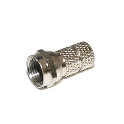 Twist-On RG6 RG-6 F TV Connector No Crimping Pack of 10