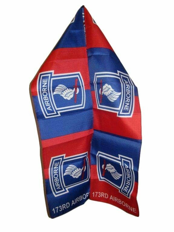 173rd Army Airborne Lightweight Flag Printed Knitted Style Scarf 8"x60"