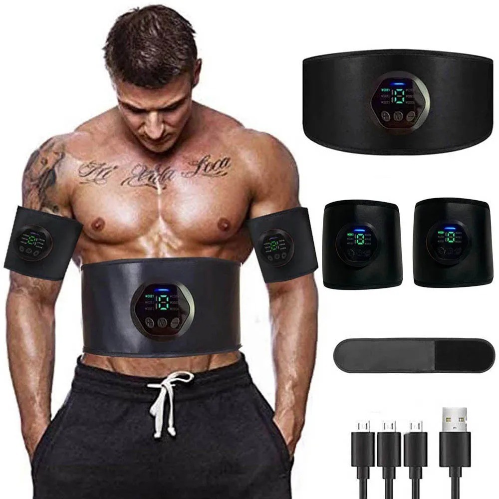 EMS Abdominal Fit Muscle Stimulater Training ABS Fitness Gym Gear Workout
