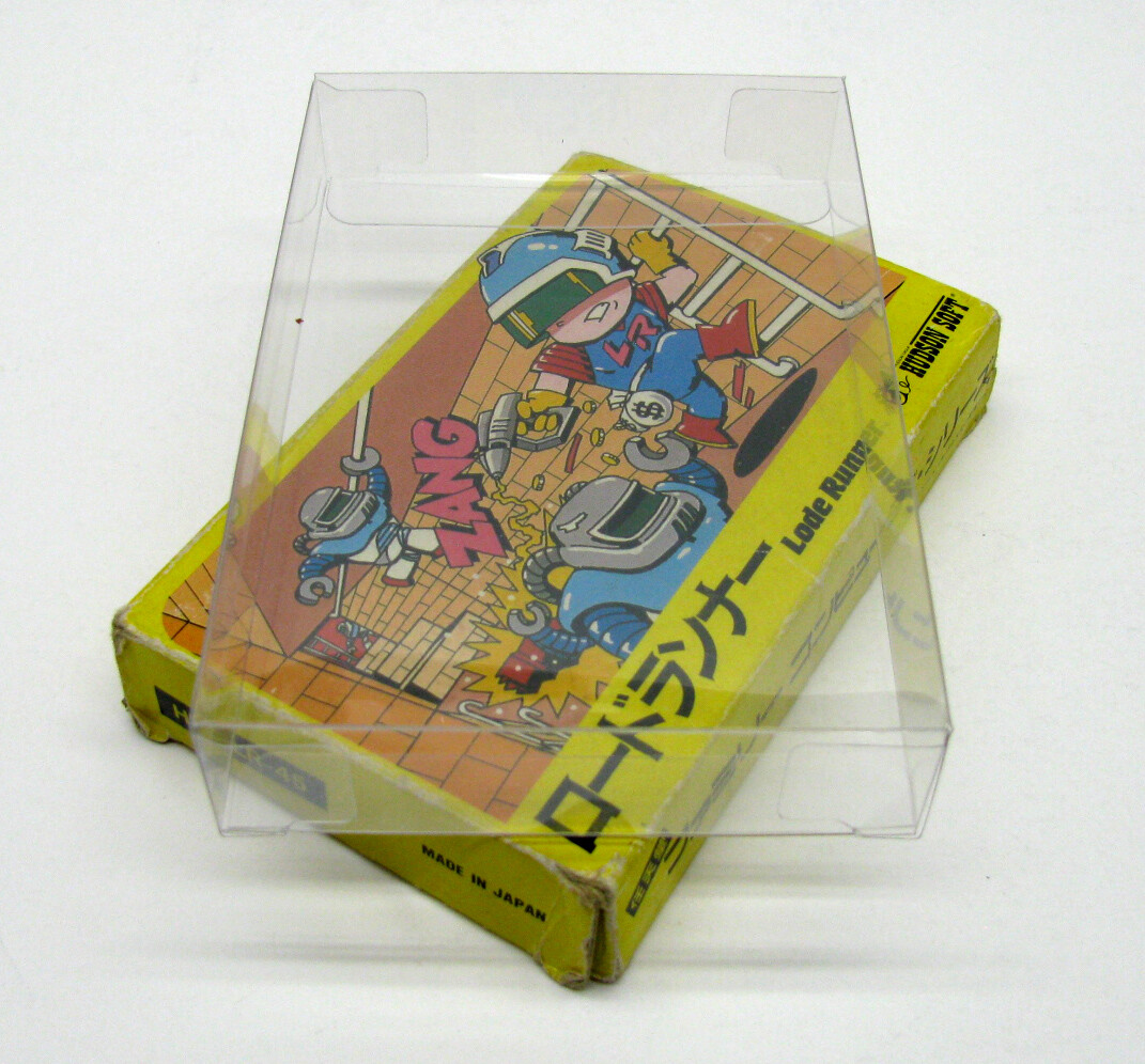 25X NINTENDO FAMICOM SMALL CIB GAME - CLEAR PLASTIC PROTECTIVE BOX - READ!