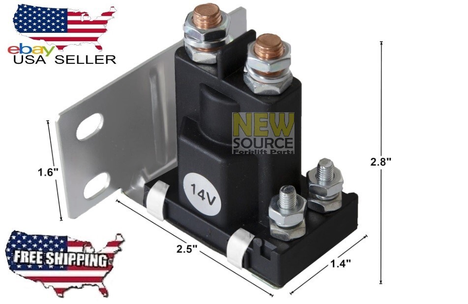 612813 CUSHMAN  27153-G01 EZGO SOLENOID TXT GAS GOLF CART 1994 UP  14V 500A