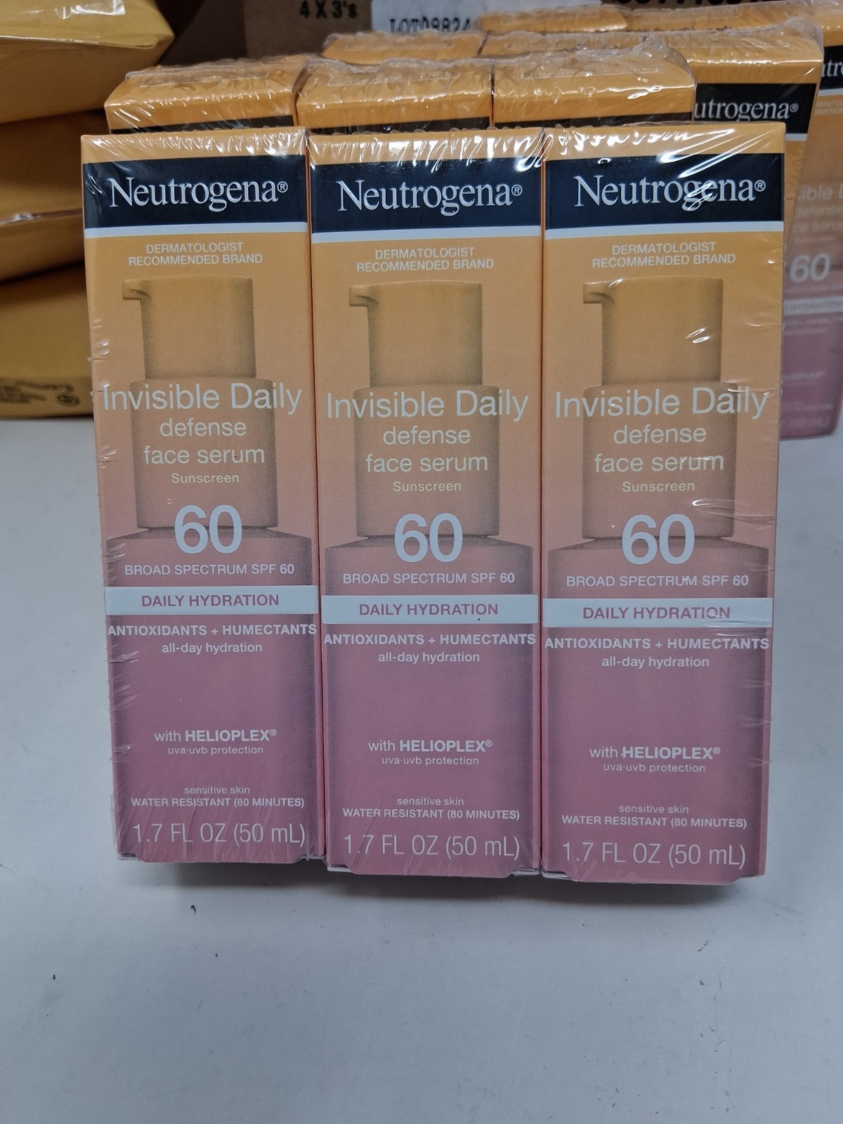 Invisible Daily Defense Sunscreen Face Serum SPF 60+ (3 PACK) Exp 01/2027