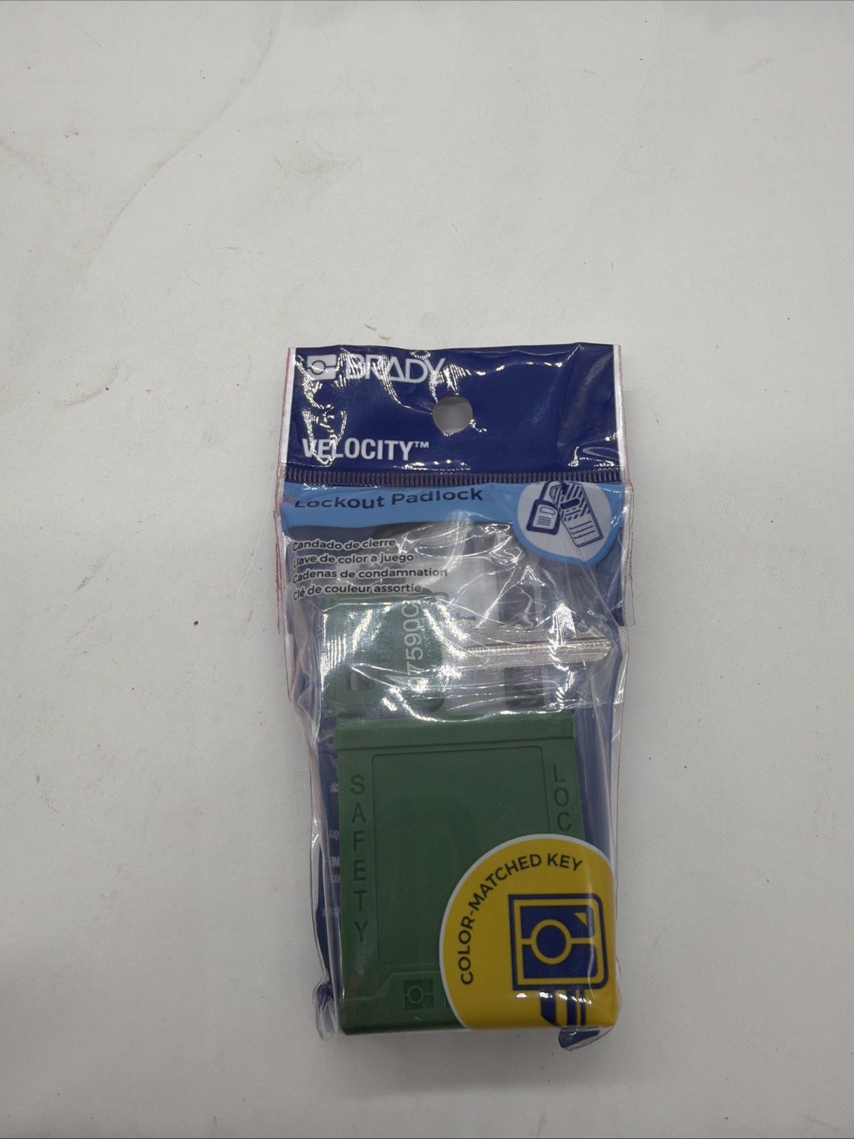 4 Pack BRADY SDPL-GRN-38PL Padlock, 793EE2