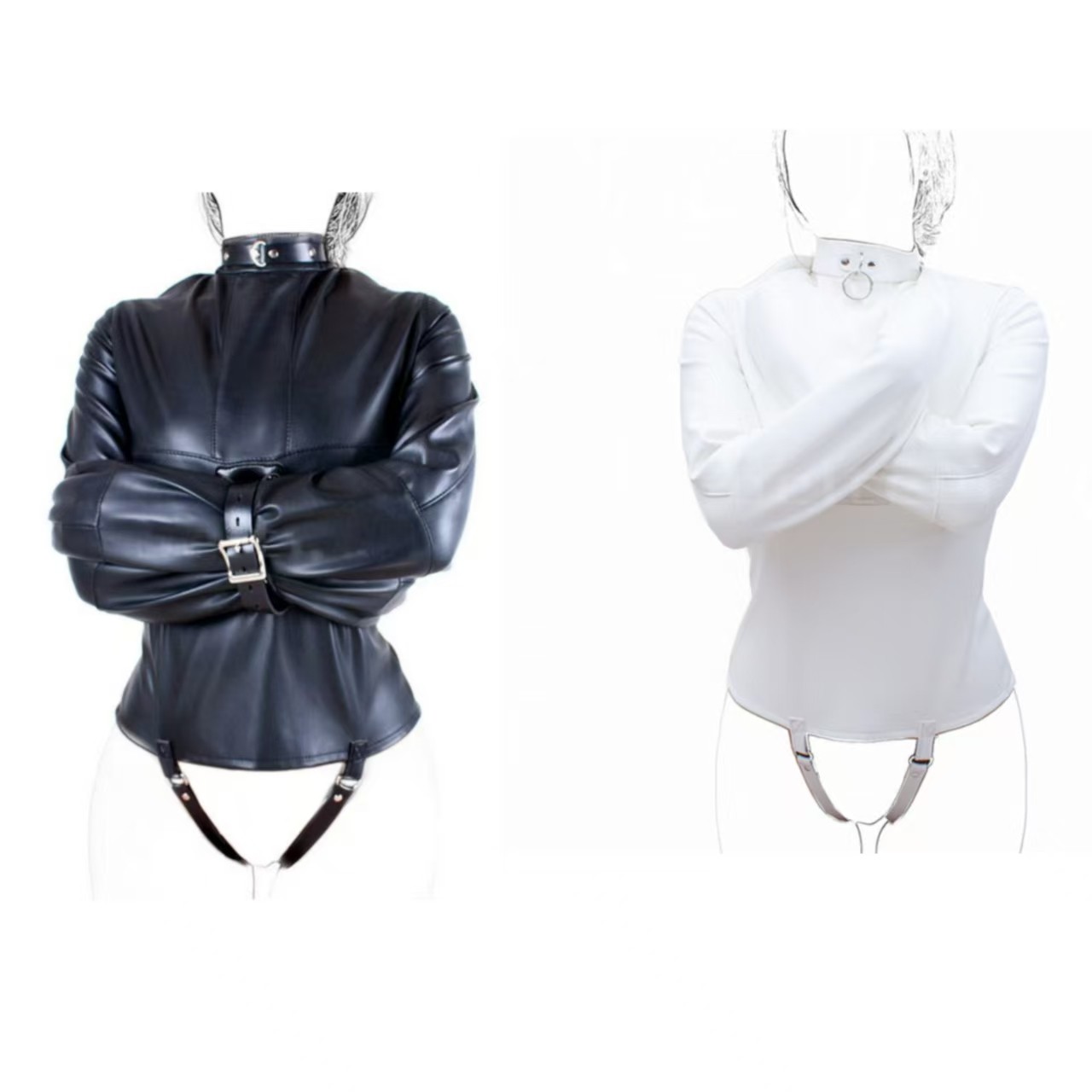 Bondage Clothes Armbinder Straitjacket Body Harness Adjustable Restraint Costume