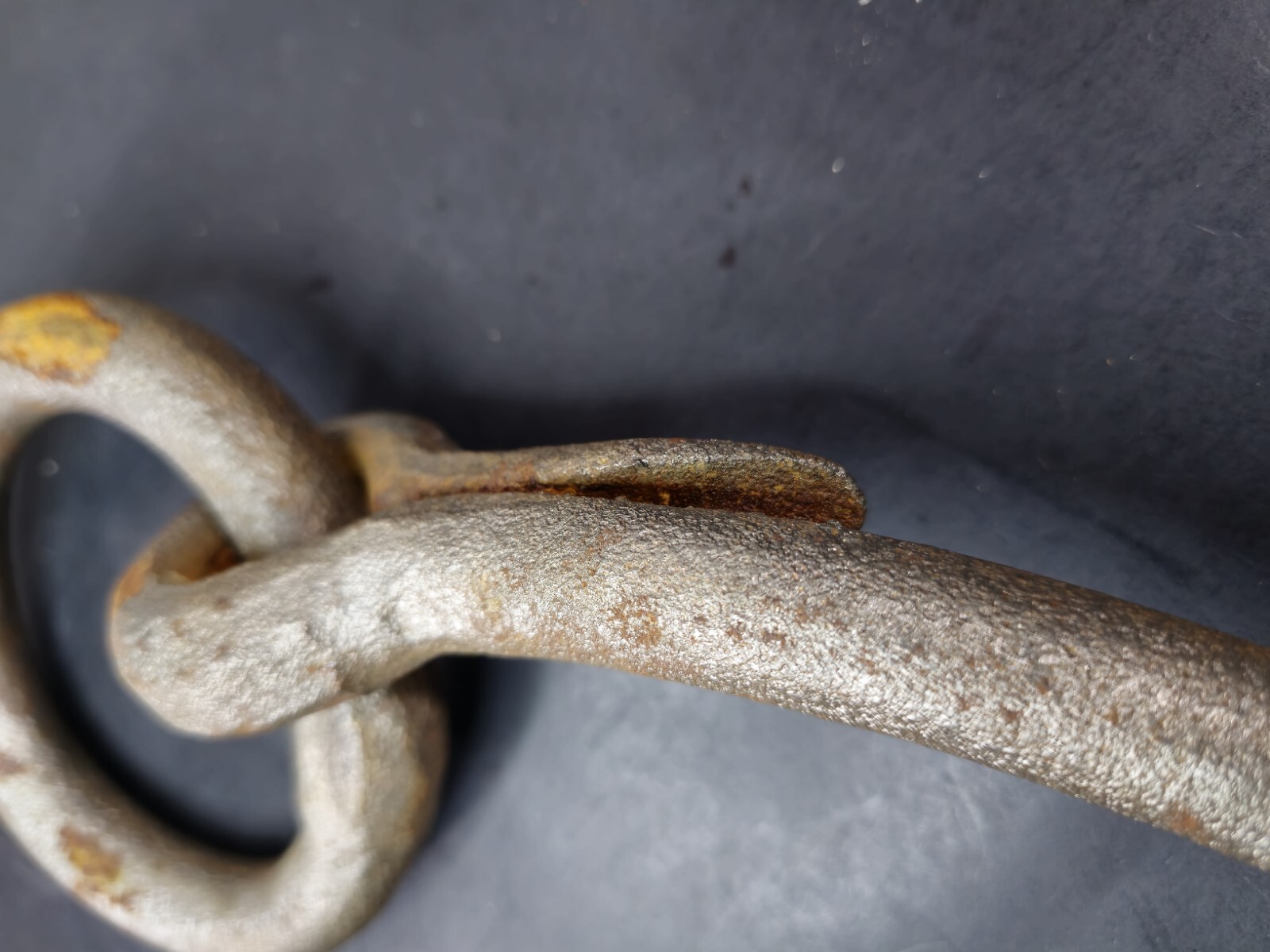 Antique Horse Hitching Post Stable Tie Tether Ring Anchor Threaded Bolt 15.5"L