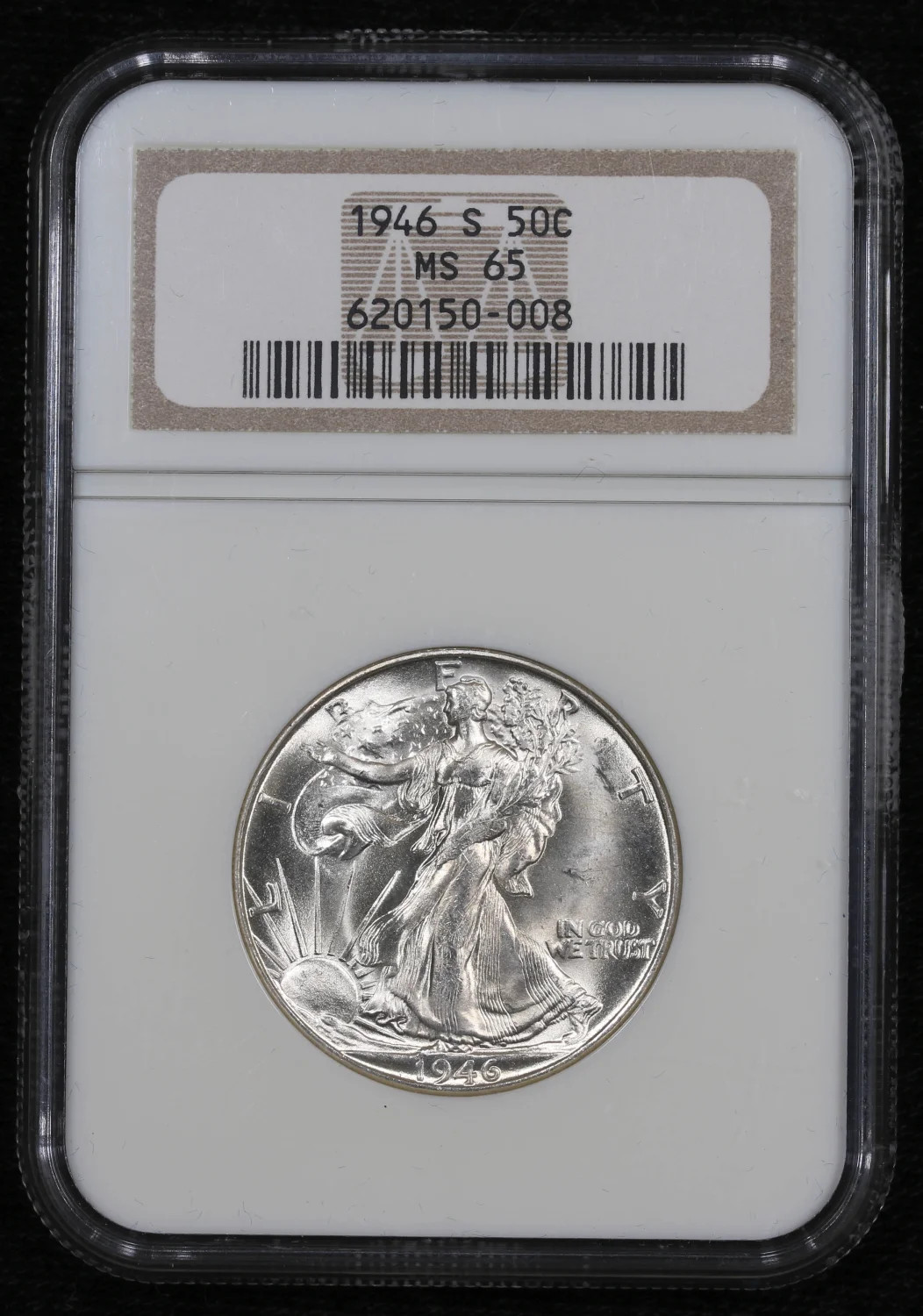 1946 S Half Dollars Liberty Walking NGC MS-65
