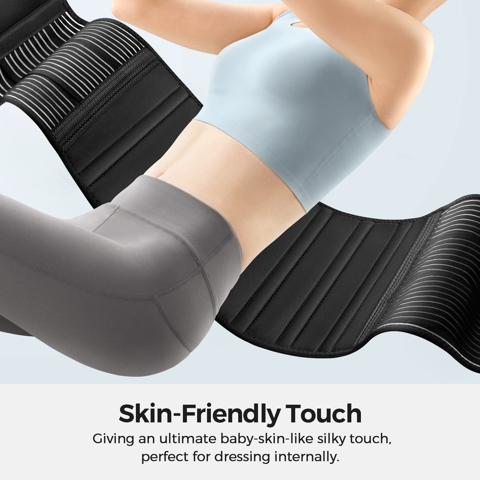 FREETOO Back Braces for Lower Back Pain Relief with 6 Stays, Breathable Back ...
