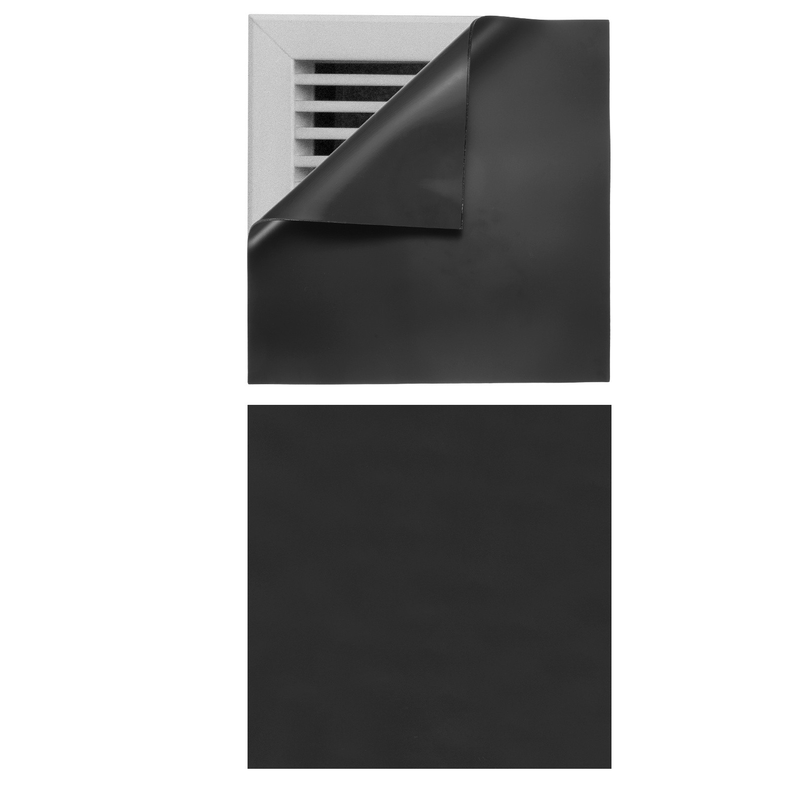 12x12" Magnetic Socket Covers, 2pcs Floor, Black