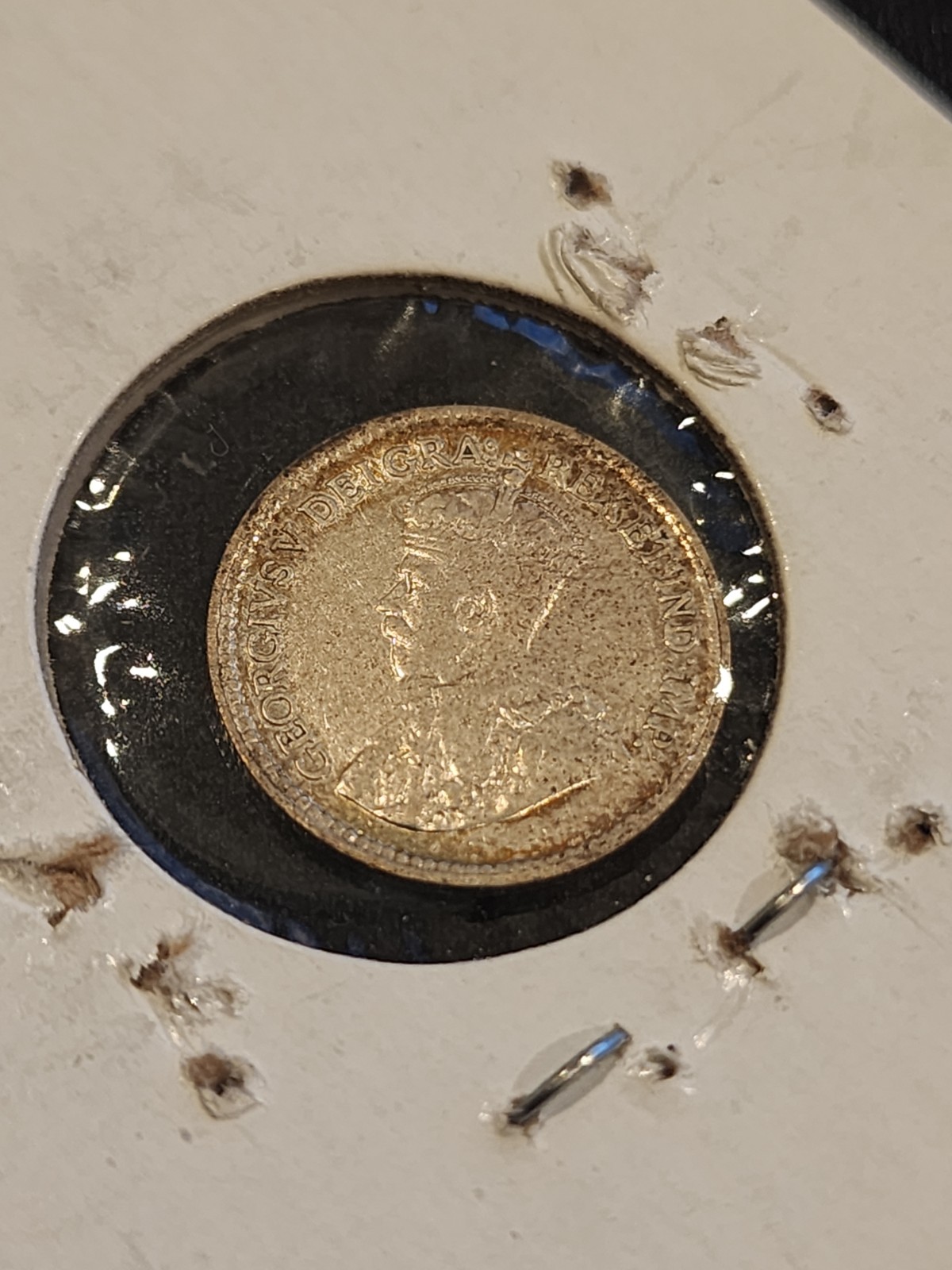 1919C Newfounfland 5 Cents Silver Coin